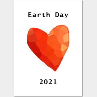 Red Heart for Earth Day 2021 Posters and Art